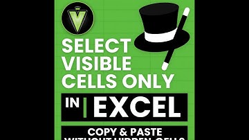 🎩 How to Select Visible Cells Only in Excel | Copy & Paste Without Hidden Cells