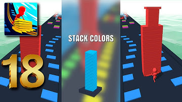 Stack Colors - Gameplay Walkthrough Part 18 levels 159 to 167 LILU (iOS & Android)