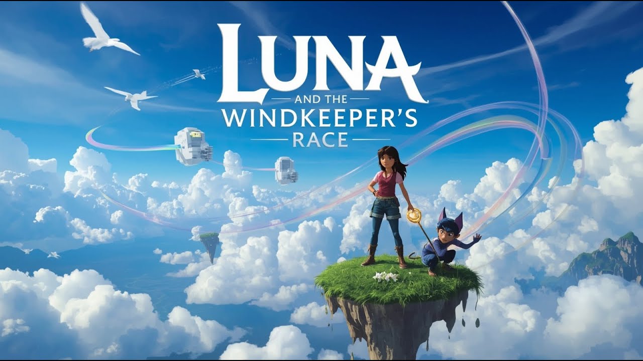 Luna and the Windkeeper’s Race 🌪️🐱 | Sky-High 3D Adventure with Girl ...