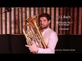 Courante bach cellosuite nr1 gmajor euphonium klemens vetter