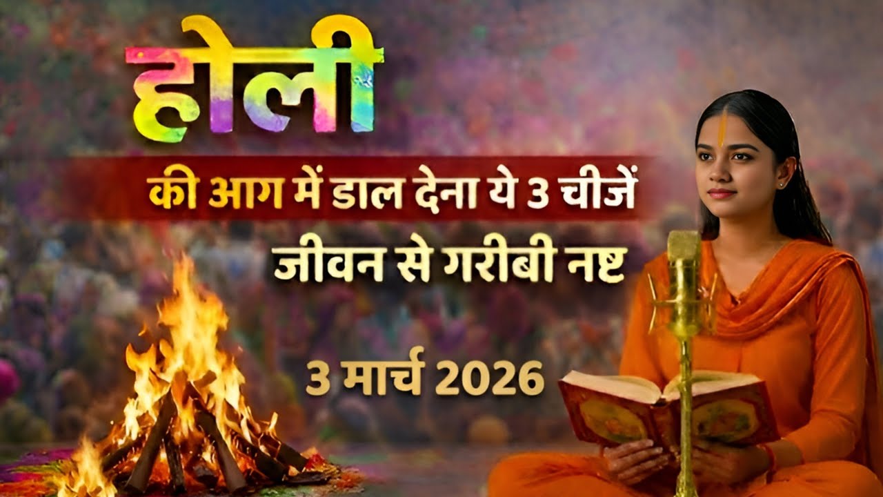 होली की आग में डाल देना | ये तीन चीजे जीवन से गरीबी नष्ट हो जाएगी | 3 मार्च 2026 @Radhakibhakti  