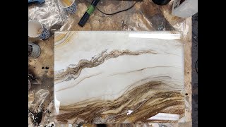 Creating Fantasy Brown Marble using Stone Coat Epoxy | KCDC Designs Epoxy Countertops & Tutorials