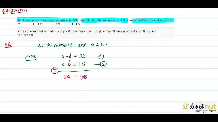 The sum of two numbers is 50 and their difference is 22, find the smallest number