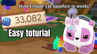 How I made 33k sapphires in just weeks Easy animal jam tutorial 2026