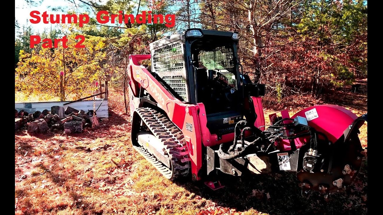 Using the Raytree Stump Grinder Prt 2/ 