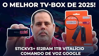 O MELHOR TV-BOX DE 2025 512 RAM 1TB VITALICIO P2P-AMERICANO COMANDO DE VOZ GOOGLE NA SUA CASA