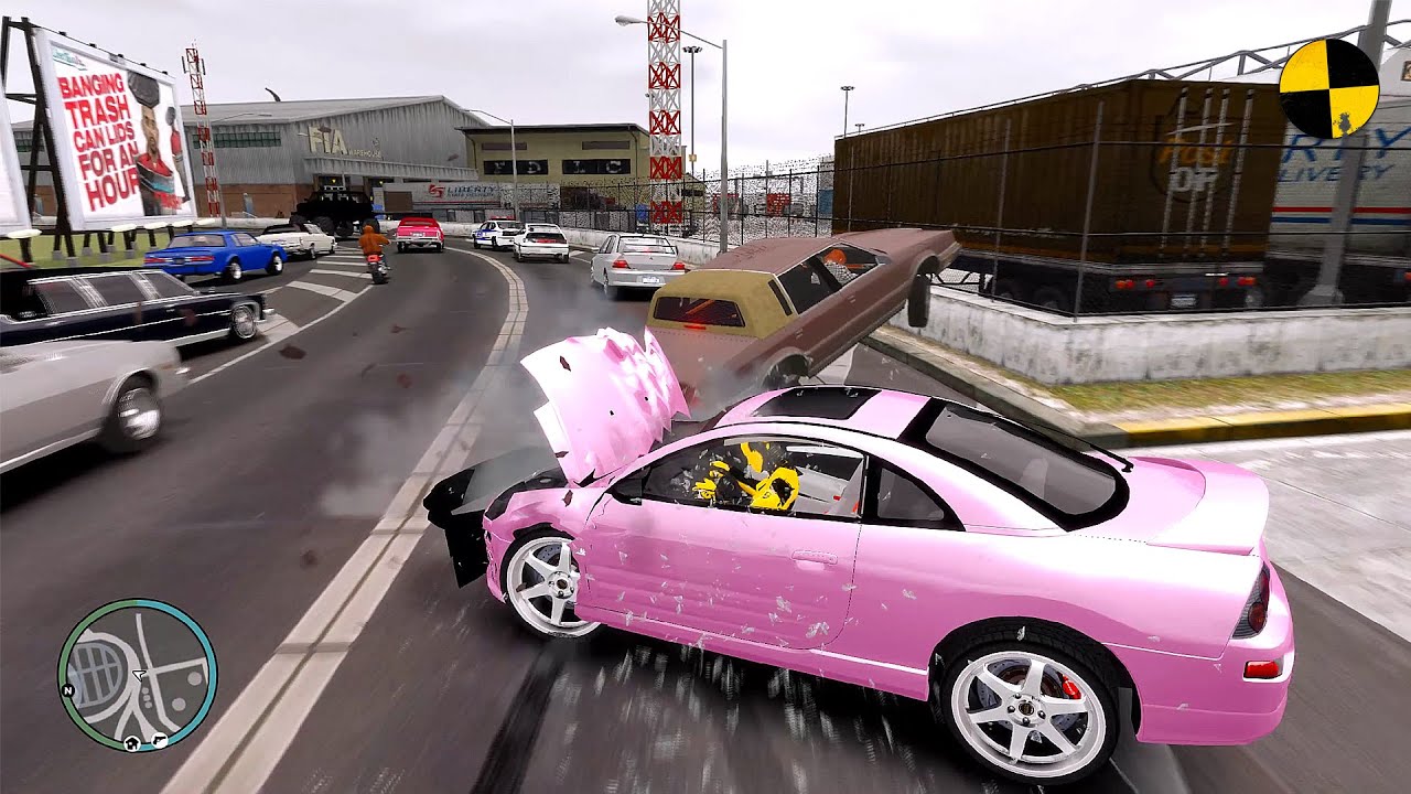 GTA 4 Crash Testing Real Car Mods Ep.89