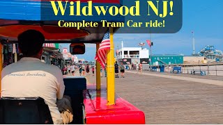 Wildwood NJ! Complete Tram Car Ride On the Boardwalk! 2019!