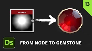 Create Radial Gemstones in Substance 3D Designer (Pt 13) | For Beginners | Adobe Substance 3D
