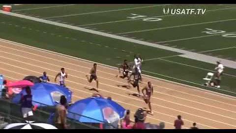 Ashton Allen 14 yr old boys 200m Finals 21.77 Nati...