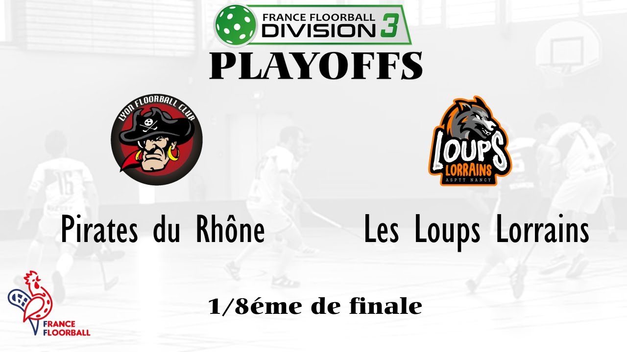 Floorball D3 1/8ème de finale : Pirates vs. Loups