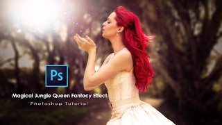 Magical Jungle Queen Fantasy Effect Photoshop Tutorial screenshot 4