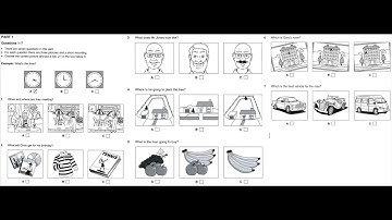 Listening B1, PET 2, Test 2, Part 1