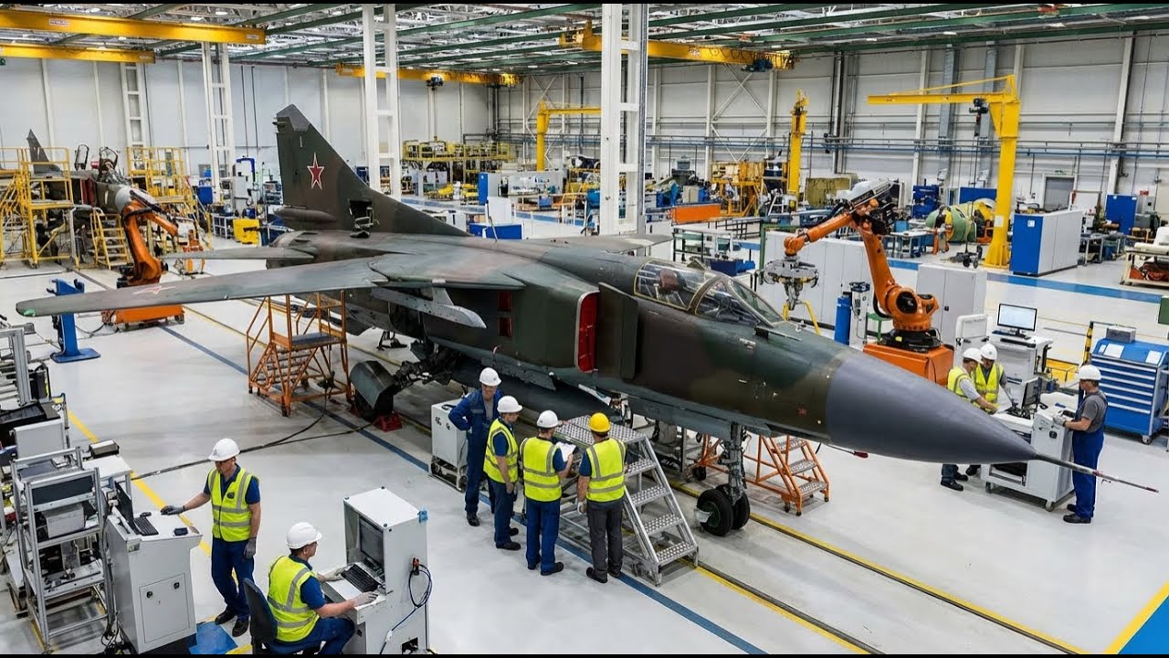 Variable Geometry Intake Ramp Inside MiG-23 Factory: Variable Intake Ramp Actuators & Boundary Layer ...