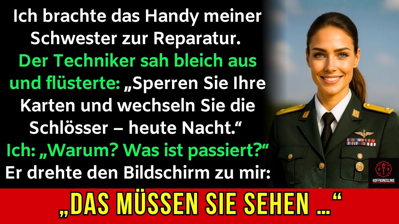 Ich brachte das Handy meiner Schwester zur Reparatur – der Techniker flüsterte: „Sperren Sie alles.“