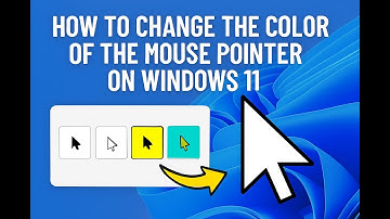 How to change the color of the mouse pointer on windows 11