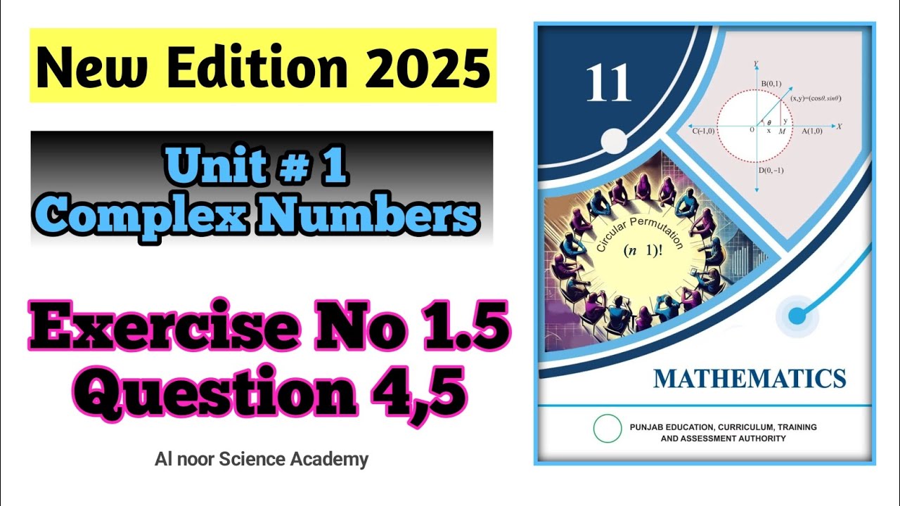 Class 11 Maths | Chapter 1 | Exercise 1.5 Question 4,5 | New Book 2025 ...