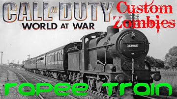 "Rapee Train" Custom Zombies Map (Part 1) Call Of Duty: World At War