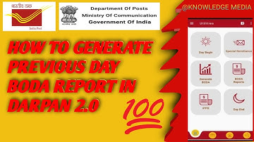 Privious Day BODA Report genrate in darpan 2.0