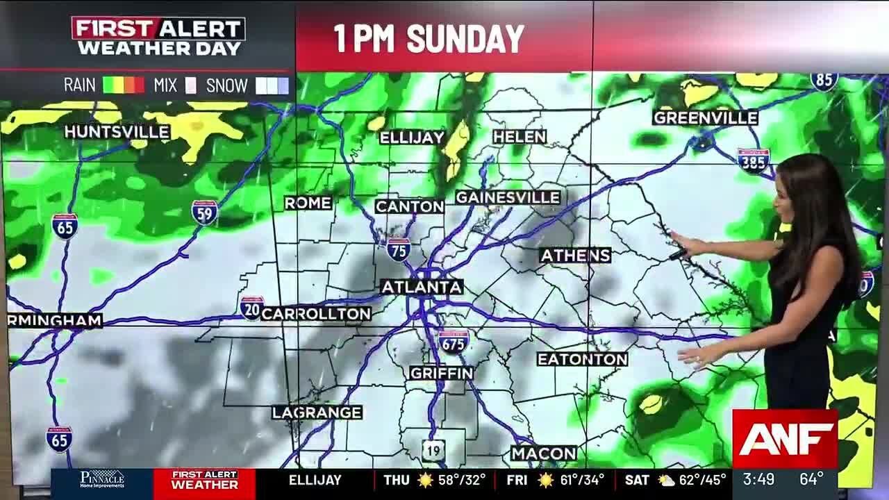 First Alert Forecast: Widespread rain Sunday
