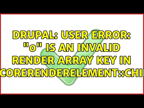 Drupal: User error: "0" is an invalid render array key in DrupalCoreRenderElement::children()