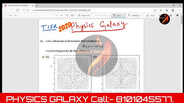 TIFR:2020(PHYSICS) Problem||Solution(Electrostatics)#PHYSICS GALAXY