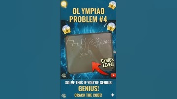 The VIRAL Math Problem NO ONE Can Solve (Olympiad Challenge) #bestmath #olympiad  #mathproblem #math