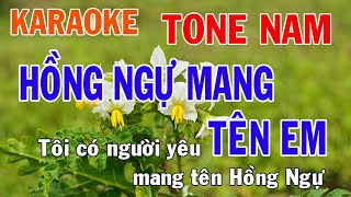 Hồng Ngự Mang Tên Em Karaoke Tone Nam Nhạc Sống - Phối Mới Dễ Hát - Nhật Nguyễn