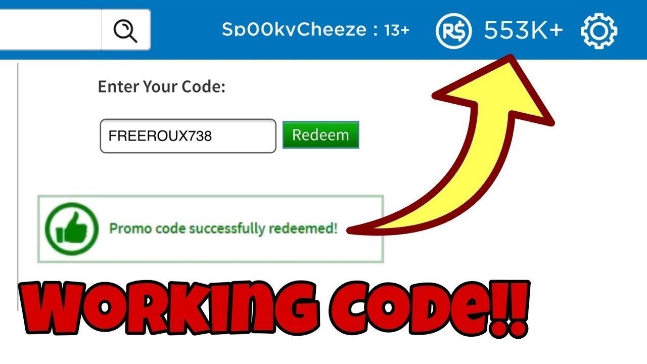 NEW FREE ROBUX PROMO CODE [CLAIMRBX]