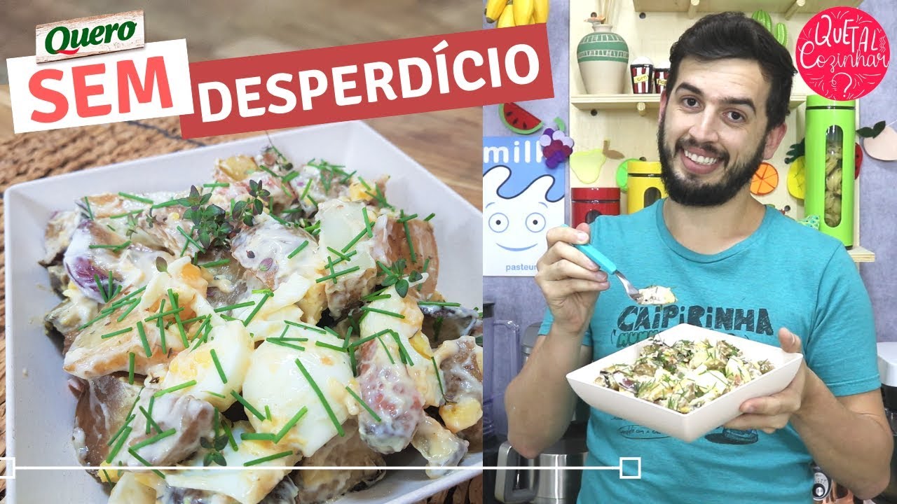 SALADA DE MAIONESE com ovos cozidos | Reaproveite os alimentos com #DesafioQuero