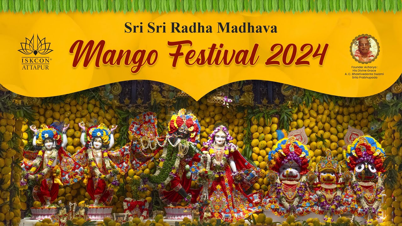 Mango Festival Celebrations at ISKCON Attapur Sri Sri Radha Madhav Temple 