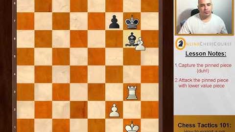 Chess Tactics : How to exploit a pin