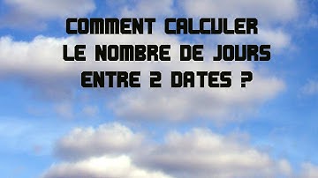 NOMBRE DE JOURS ENTRE 2 DATES - EXCEL - FACILE - 4