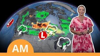Canada's National Forecast: Thunderstorm Risk for Ontario, Prairies and Newfoundland