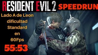 Resident 2 Remake l Speedrun Any% Leon A 60fps