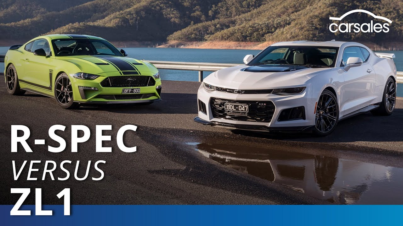 Chevrolet Camaro Zl1 V Ford Mustang R Spec 2020 Comparison Test Carsales Com Au Youtube