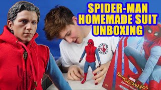 UNBOXING HOT TOYS SPIDER-MAN HOMEMADE SUIT | HOMECOMING | MARVEL | PHASE 3 | SONY