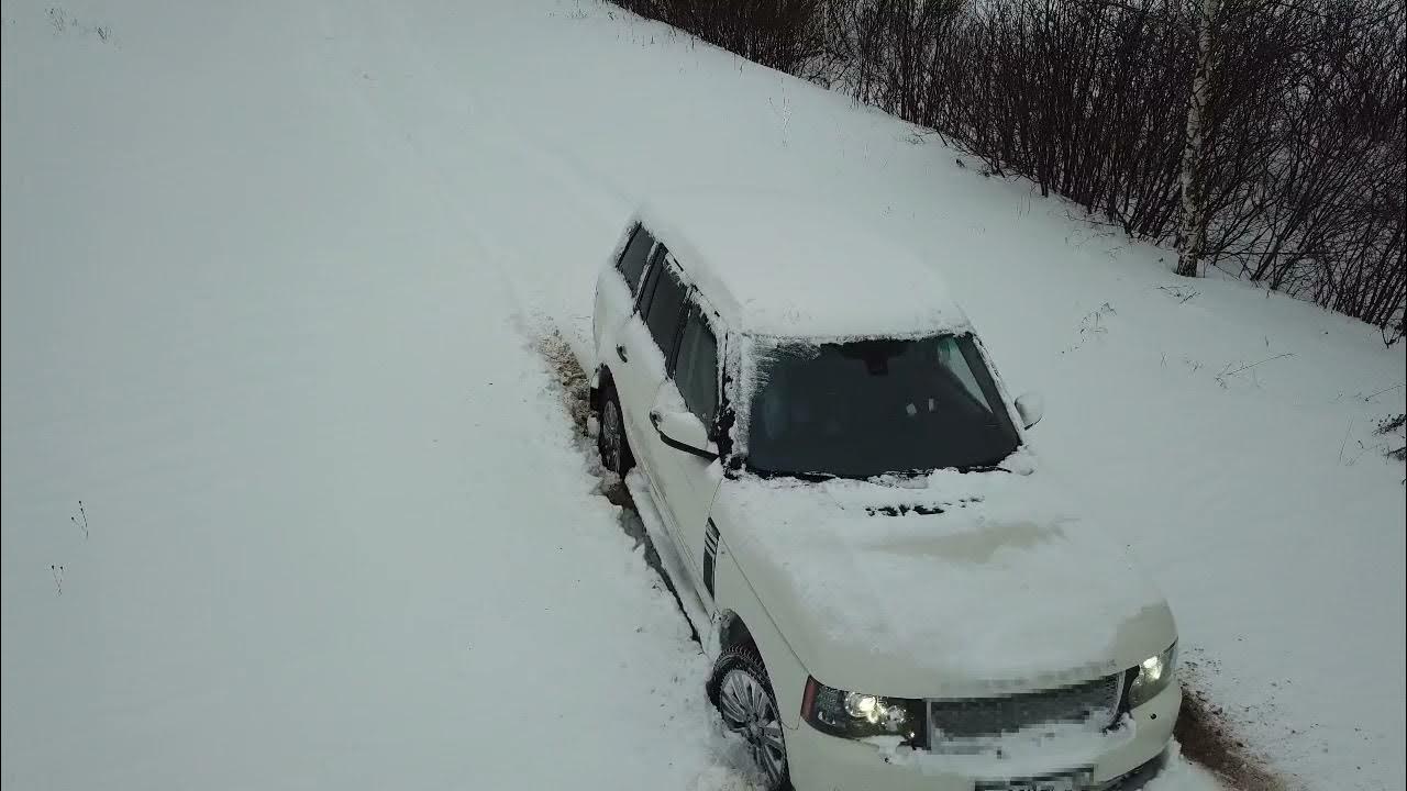 Range Rover stuck in snow with stock winter tires YouTube
