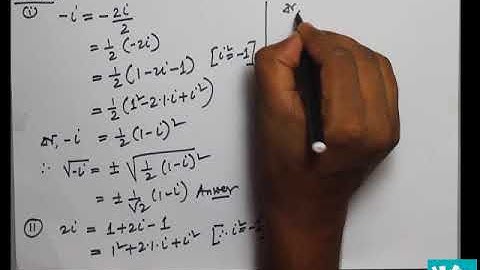 02. Determination of square root of complex number | জটিল সংখ্যার বর্গমূল নির্ণয় | Q#1