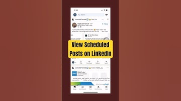 View Scheduled Posts on LinkedIn #shorts #linkedin #linkedintips