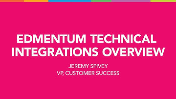 Edmentum Technical Integrations Overview