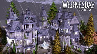 🖤NEVERMORE ACADEMY PART 2🖤 |The Sims 4 | Speed Build