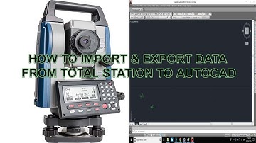 How To Import & Export Data From Total Station TO AutoCAD