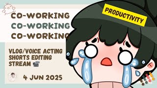 #talk ||【Co-Working】video editing stream!!!📹 4th June【Shiroll】[EN/中/日本語]