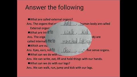 Std 2 Evs CHAPTER 1 KNOWING MYSELF REVISION