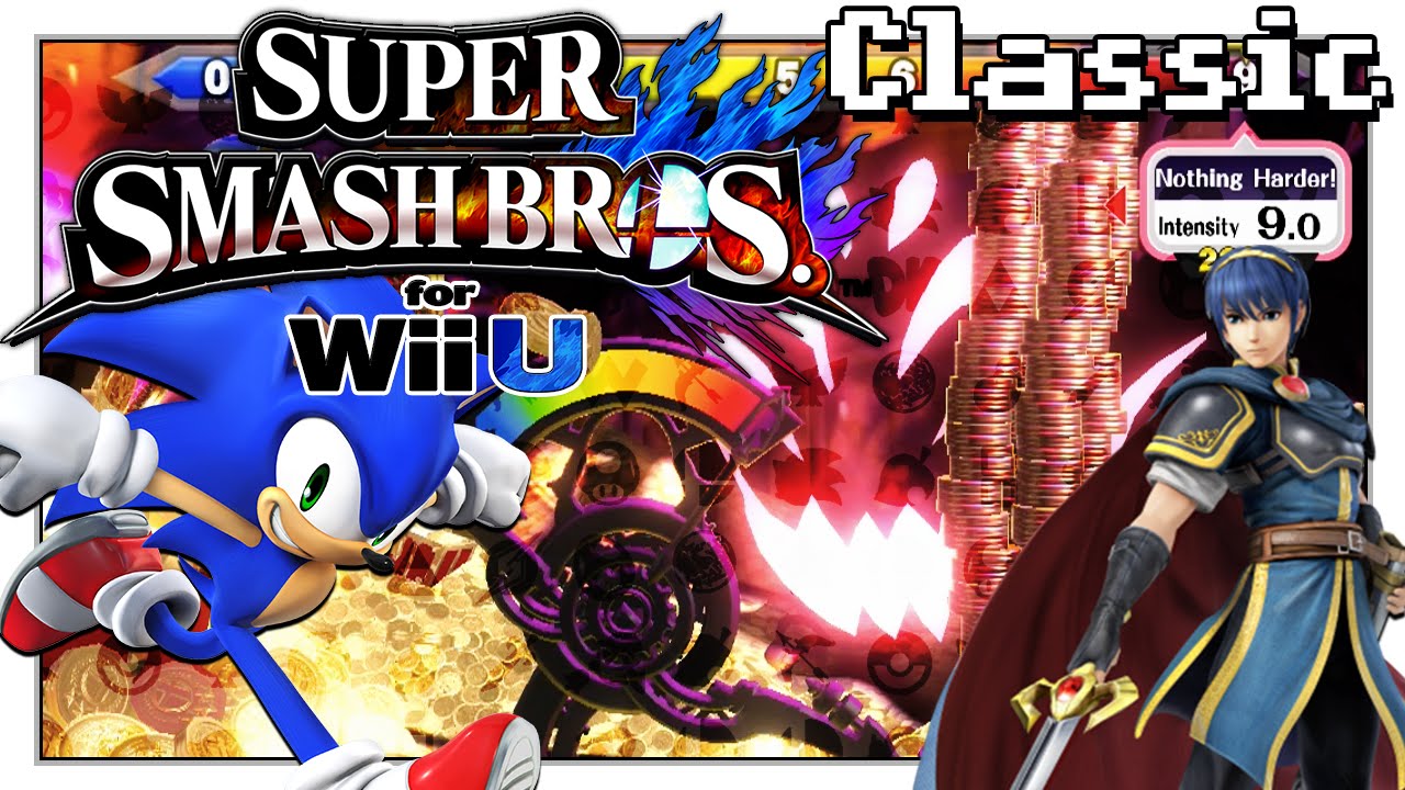 Super Smash Bros. for Wii U - 9.0 Intensity! - Classic Mode Co-Op - YouTube