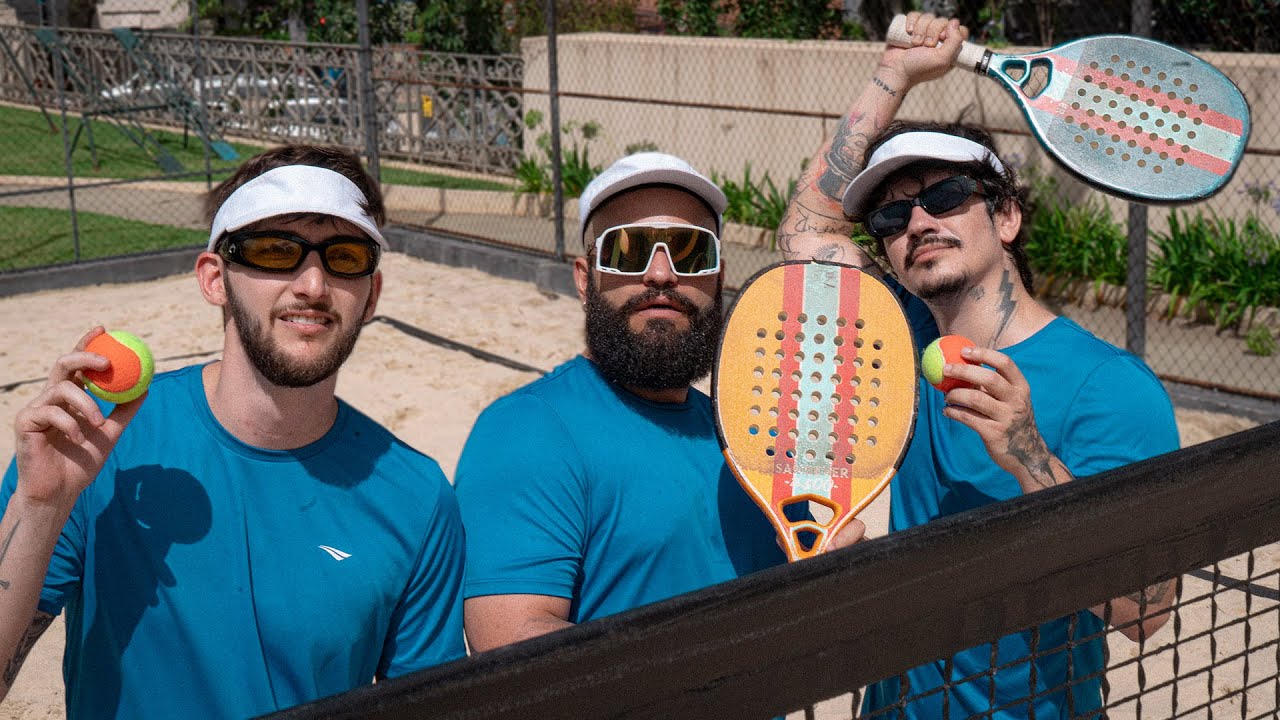 FIZEMOS UMA AULA DE BEACH TENNIS