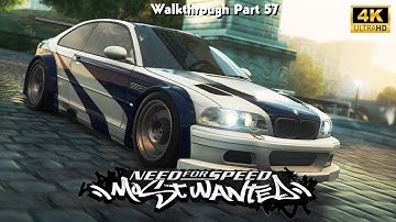 Need For Speed: Most Wanted Walkthrough Gameplay Part 57 (No Commentary Walkthrough) (NFS MW 2005)