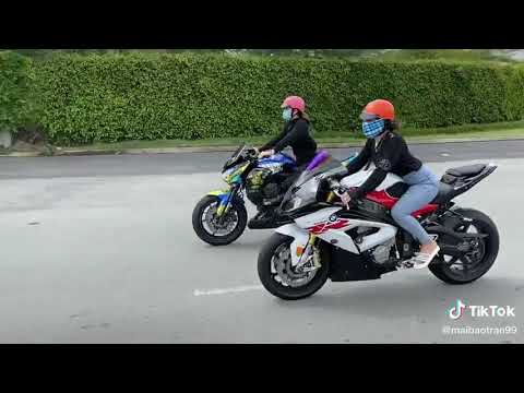 Khi con gái chạy xe moto PKL cực ngầu - YouTube