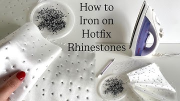 How to iron on HOTFIX RHINESTONES, Glue on gemstones using iron, DIY tutorial, Anita Benko Bridal